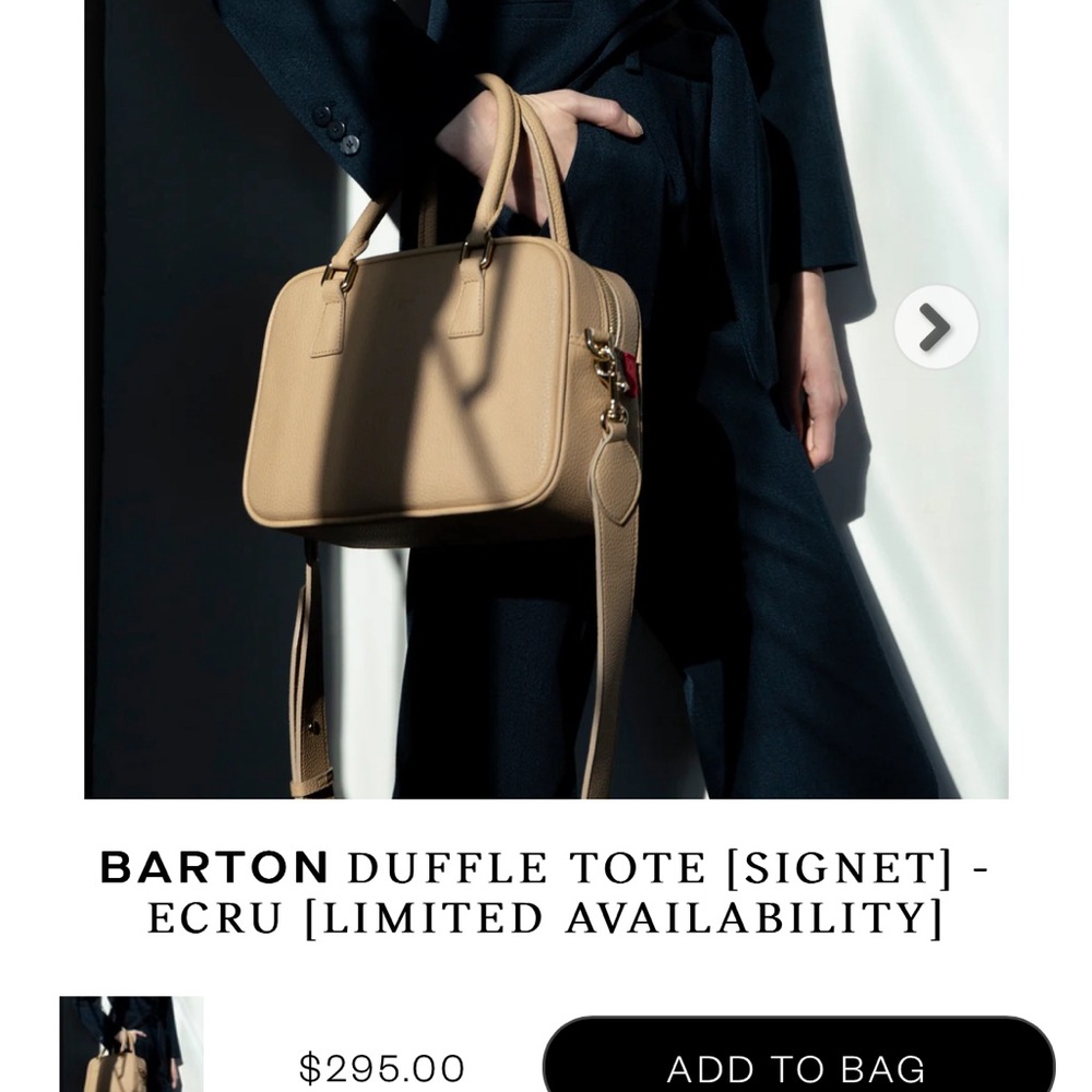 Angela Roi Barton Duffle Tote Ecru